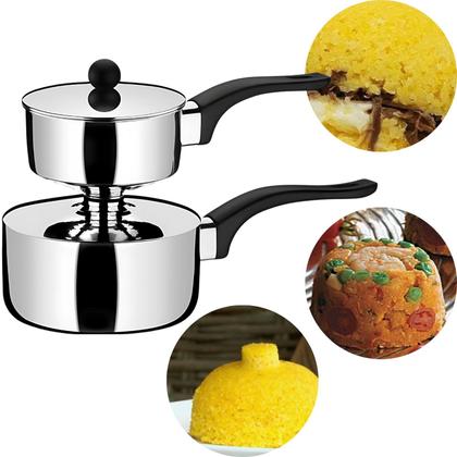 Imagem de Cuscuzeira Individual Inox Brinox Suprema Panela Vapor