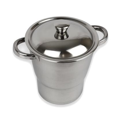 Imagem de Cuscuzeira Inox 16cm Individual Pequena Fratelli Panela De Cuscuz Nordestino Com Tampa