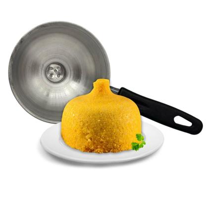 Imagem de Cuscuzeira Porção Individual Nordestino em Alumínio Craqueado 1 Porção