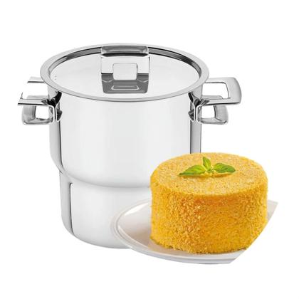 Imagem de Cuscuzeira Tramontina Inox Brava Com Tampa Completa