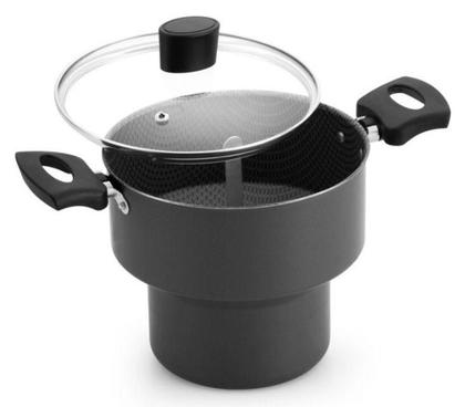 Imagem de Cuscuzeiro Antiaderente Com Tampa de Vidro - Cinza