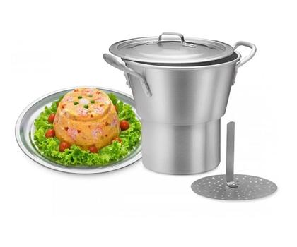 Imagem de Cuscuzeiro Hotel Industrial 34 cm c/ base - Alumínio 19,4 L