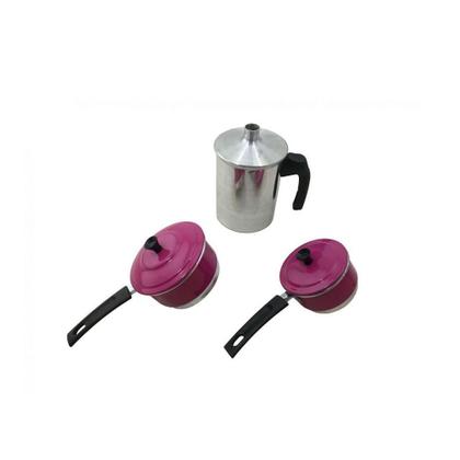 Imagem de Cuscuzeiro Individual para Duas Pessoas Liso Rosa