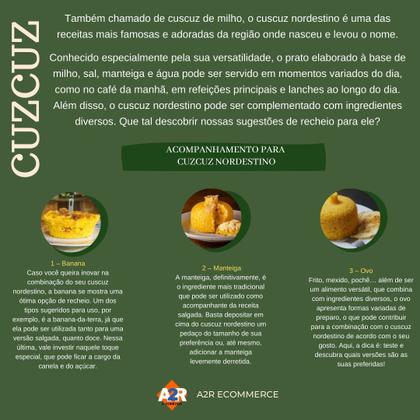 Imagem de Cuscuzeiro Individual Tamanho Pequeno Em Alumínio Polido