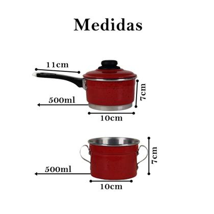 Imagem de Cuscuzeiro mini individual nordestino Vermelho não inox