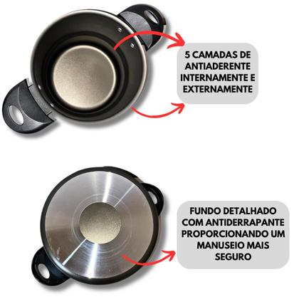 Imagem de Cuscuzeiro N16 Marcolar Antiaderente Com Tampa De Vidro