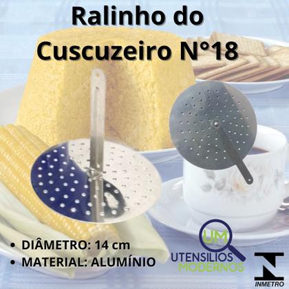Imagem de Cuscuzeiro Nordestino de Alumínio  n 18 Cuscuzeira  Preto Liso