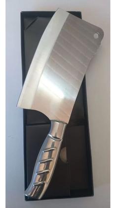 Imagem de Cutelo Artesanal Rústico Amantes Cutelaria Churrasco Aço Inox Churras