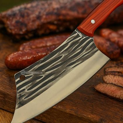 Imagem de Cutelo Damasco Artesanal Profissional com Design Robusto, Estilo Elegante e Durável  CAID8