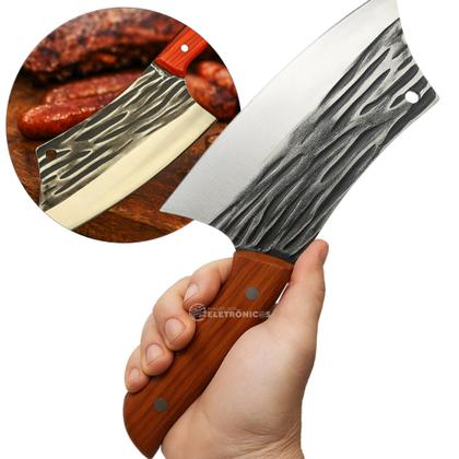 Imagem de Cutelo Damasco Artesanal Profissional com Design Robusto, Estilo Elegante e Durável  CAID8