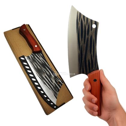 Imagem de Cutelo Damasco Artesanal Profissional com Design Robusto, Estilo Elegante e Durável  CAID8