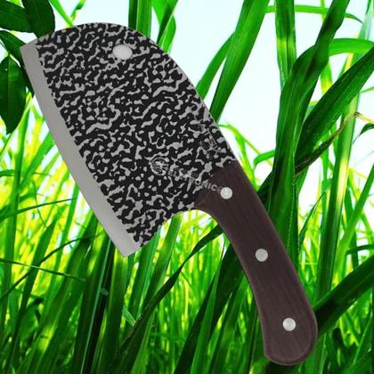 Imagem de Cutelo Faca Cuzinha Estilo Machadinho Corta Osso Churrasco Legumes Carnes Peixes