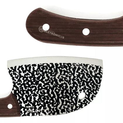 Imagem de Cutelo Faca Cuzinha Estilo Machadinho Corta Osso Churrasco Legumes Carnes Peixes