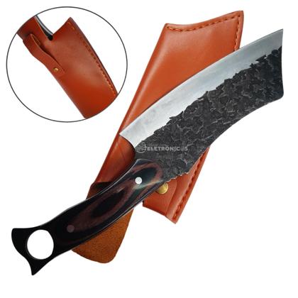 Imagem de Cutelo Forjado Churrasco Pesca Desossar Com Bainha Cortar Ossos e Carne TB092149 TB092150 TB092052