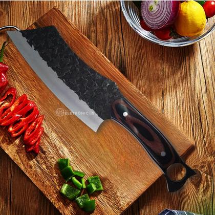 Imagem de Cutelo Forjado Churrasco Pesca Desossar Com Bainha Cortar Ossos e Carne TB092149 TB092150 TB092052