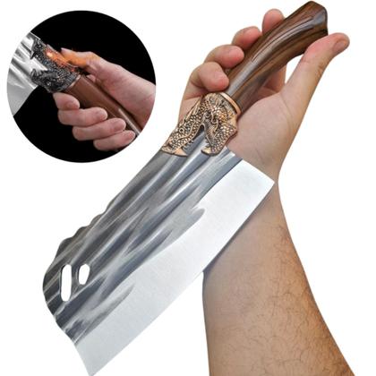 Imagem de Cutelo Profissional Luxo Artesanal Afiado Chef Cozinha Churrasco SLKAF105