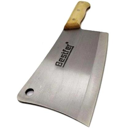 Imagem de Cutelo Tipo Artesanal Aço Manganês 5,5 Mm Full Tang 8 Pol