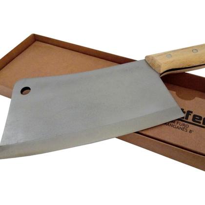 Imagem de Cutelo Tipo Artesanal Aço Manganês 5,5 Mm Full Tang 8 Pol