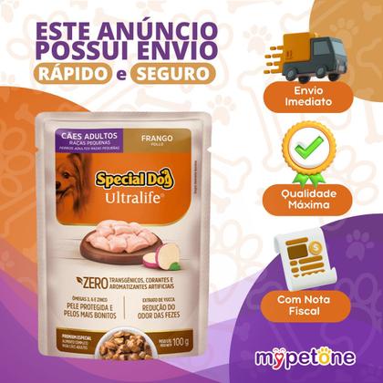 Imagem de CX 12 Sachê Special Dog Ultralife Raças Pequenas Sabor Frango - 100g