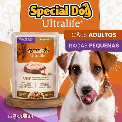 Imagem de CX 12 Sachê Special Dog Ultralife Raças Pequenas Sabor Frango - 100g