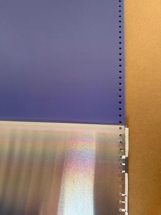 Imagem de Cx. com 25 un. Chapa Offset 381 X 457 X 0,15 c/ 36 Furos Redondos p/ Imp Multilith 1850 ou GTO 46