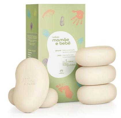 Imagem de Cx de Sabonete Mamae e Bebe - Natura com 5