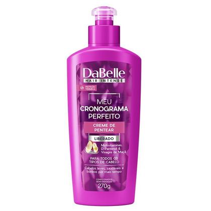 Imagem de Dabelle Shampoo 250ml e Condicionador 175ml Meu Cronograma Perfeito + 3 Máscaras Cronograma Hidratação Nutrição Reconsturção 400g + Spray e Creme 270g