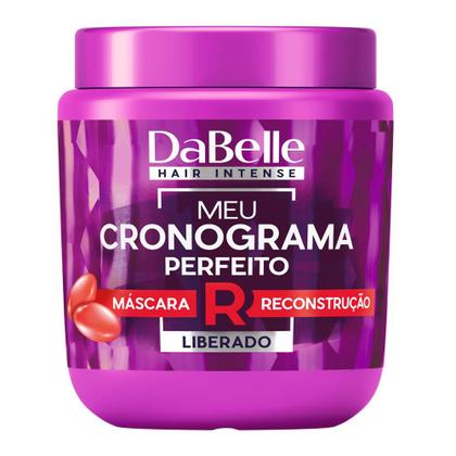 Imagem de Dabelle Shampoo 250ml e Condicionador 175ml Meu Cronograma Perfeito + 3 Máscaras Cronograma Hidratação Nutrição Reconsturção 400g + Spray e Creme 270g