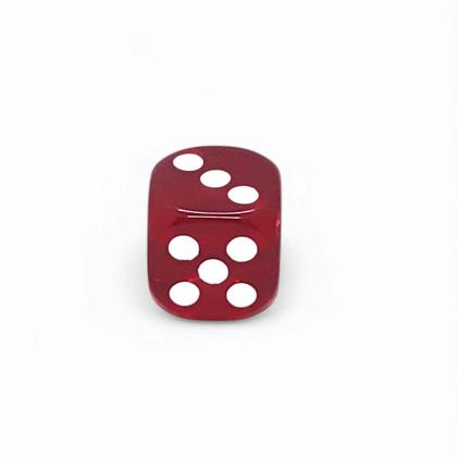 Imagem de Dado Vermelho Transparente Guia Zé Pilintra Umbanda Unidade