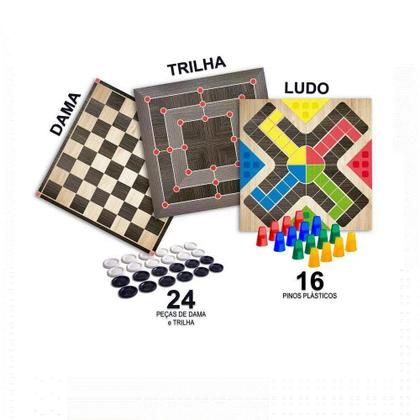 Imagem de Dama Ludo e Trilha Super Jogos - Pais & Filhos