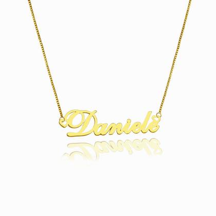 Imagem de Daniele colar de nome folheado a ouro 18k