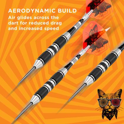 Imagem de Dardos com ponta de aço Viper The Freak 22g com cano ranhurado