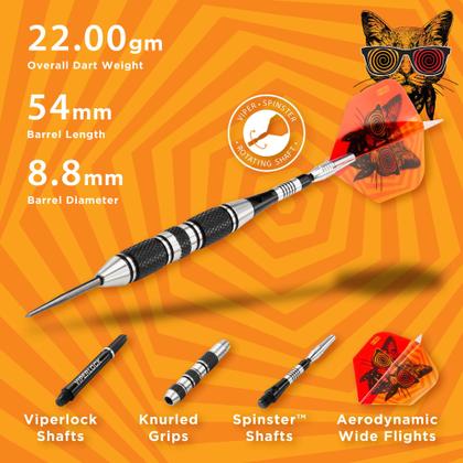 Imagem de Dardos com ponta de aço Viper The Freak 22g com cano ranhurado