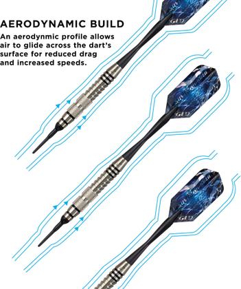 Imagem de Dardos de ponta macia Viper Silver Thunder 18 g com 2 faixas serrilhadas