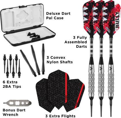 Imagem de Dardos Soft Tip Viper Bully 80% tungstênio 18 g com estojo