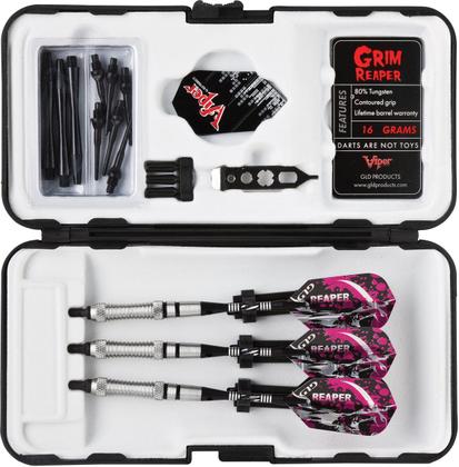 Imagem de Dardos Soft Tip Viper Grim Reaper 80% tungstênio 18 g com estojo