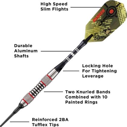 Imagem de Dardos Viper Ranger 80% tungstênio com ponta macia 18g