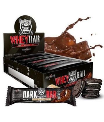Imagem de Dark Whey Bar 90g Caixa Com 8 Unid. Darkness Integralmédica