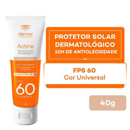 Imagem de Darrow Actine Protetor Solar Facial FPS60 Cor Universal 40g