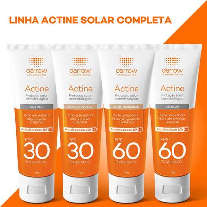 Imagem de Darrow Actine Protetor Solar Facial FPS60 Cor Universal 40g