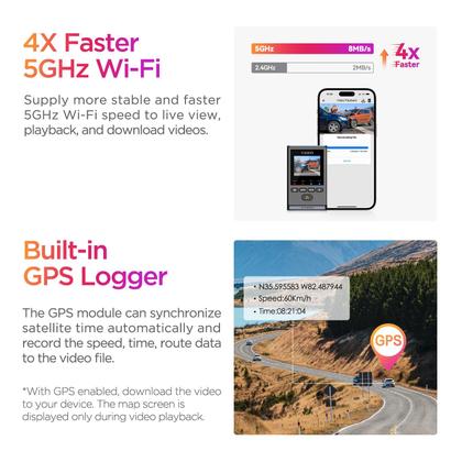 Imagem de Dash Cam VIOFO A119 Mini 2 STARVIS 2 Sensor 2K 60 fps para carro