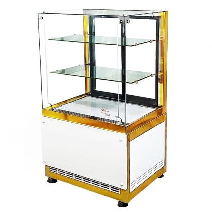 Imagem de DBCR.70 - Balcão Refrigerado Clean Dourado 70cm Para bolos e doces - 220V - Omega