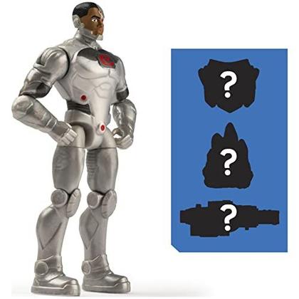 Imagem de DC Comics, 4-Inch SUPERMAN e CYBORG Action Figure 2-Pack com 6 Acessórios misteriosos, Aventura 1