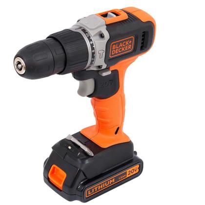 Imagem de de Impacto Sem Fio a Bateria 20V Max 3/8 Pol. VVR Black Decker BCD704C1 - Black & Decker