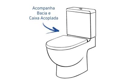 Imagem de Deca Kit Vaso Monte Carlo C/cx Acoplada  Branco anco