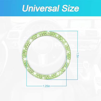 Imagem de Decalques Car Bling Crystal Rhinestone Engine Start Ring AUKEPO