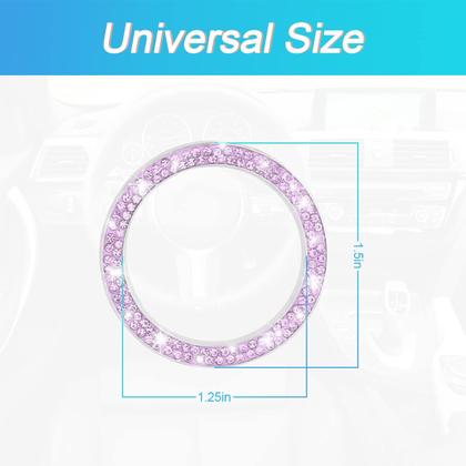 Imagem de Decalques Car Bling Crystal Rhinestone Engine Start Ring AUKEPO