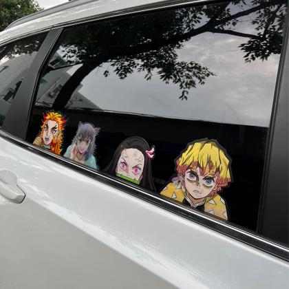 Imagem de Decalques de adesivos de carros de anime Adesivos de anime 3D à prova d'água Wetsynt