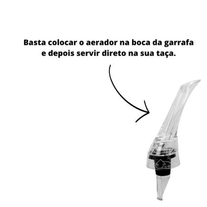 Imagem de Decantador De Vinho Instantâneo Aerador Moderno Bico Dosador
