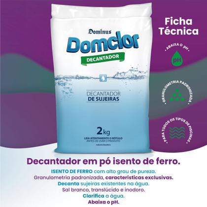 Imagem de Decantador Sulfato De Alumínio Domclor 2kg